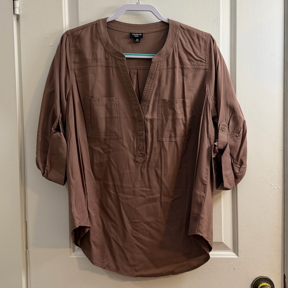 🌼🌸🌼Torrid Harper 3/4 sleeve tunic. Size 00🌼🌸🌼